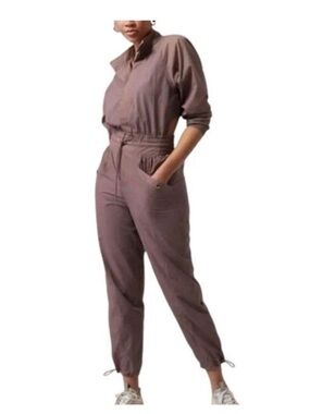 Athleta X Alicia Keys Open Back Jumpsuit Size 4